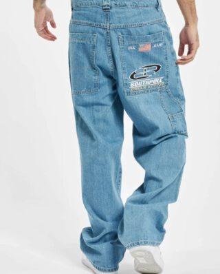 Southpole SP060 Baggy Denim Pants Retro Mid Blue - SOUTHPOLE