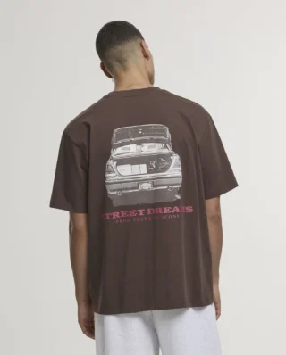 KARL KANI SLOGAN BOXY T-SHIRT BROWN KM261-002-1 - KARL KANI