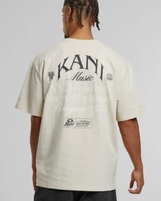 KARL KANI MUSIC PRINT T-SHIRT BEIGE KM252-003-2 - KARL KANI