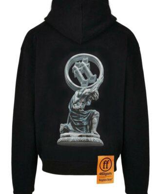 FORGOTTEN FACES SON OF TITAN OVERSIZED ULTRA HEAVY COTTON HOODIE BLACK FOF0111-00007 - FORGOTTEN FACES