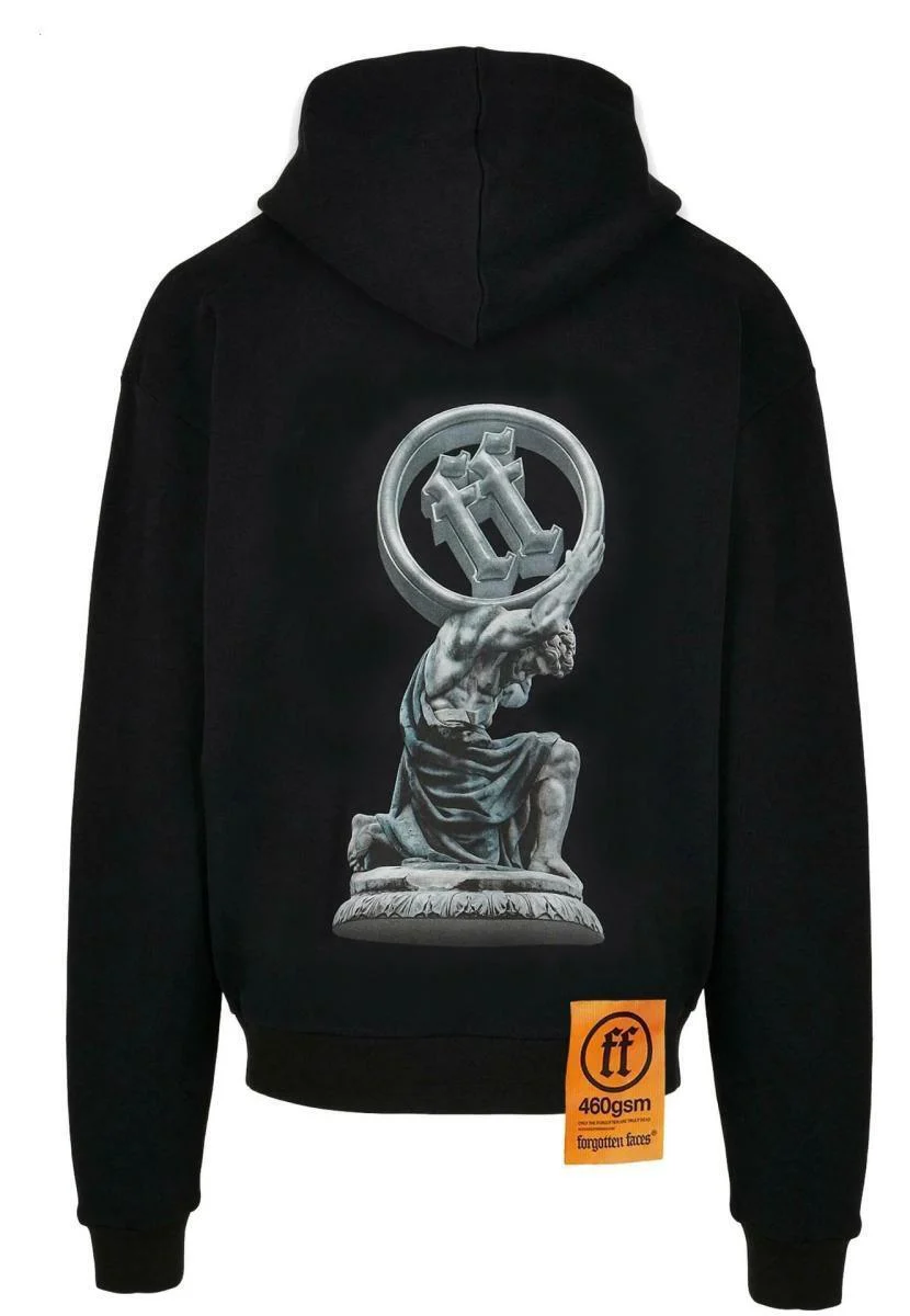 FORGOTTEN FACES SON OF TITAN OVERSIZED ULTRA HEAVY COTTON HOODIE BLACK FOF0111-00007 - Image 2