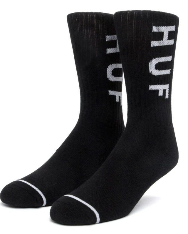 HUF ESSENTIAL OG LOGO SOCK WHITE - HUF