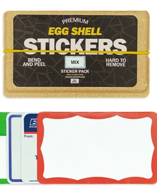 Egg Shell Stickers Classic Mix 80 pcs 10 × 6 cm
