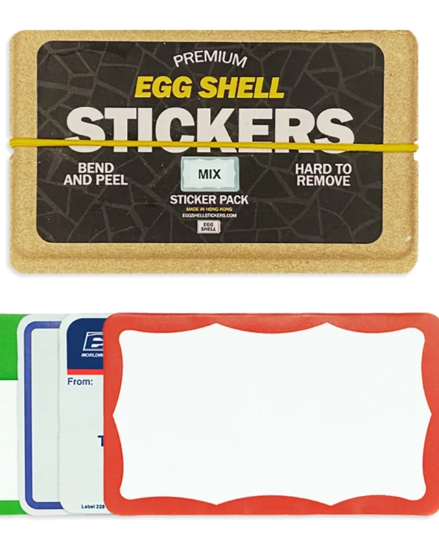 Egg Shell Stickers Classic Mix 80 pcs 10 × 6 cm