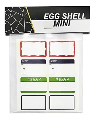 Egg Shell Stickers Mini stickers 40 pcs 2.5 × 1.5 cm