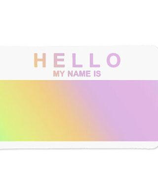 Egg Shell Stickers Hello Hologram 50 pcs 10 × 6 cm - Egg Shell Stickers