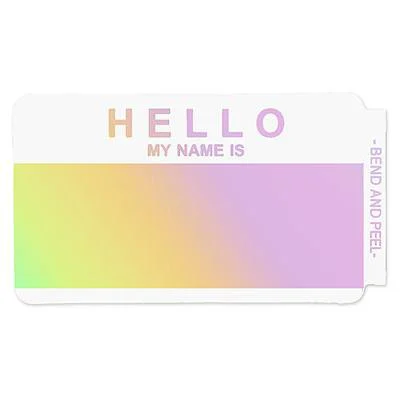 eggshell-single-blankpack-hologram2 Egg Shell Stickers Hello Hologram 50 pcs 10 × 6 cm - Egg Shell Stickers