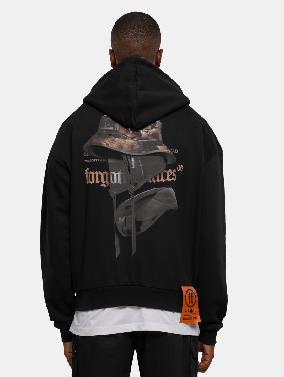 Forgotten Faces Ghost Ultra Heavy Cotton Box Oversized Hoodie Black FOF0081-00007 - Image 4