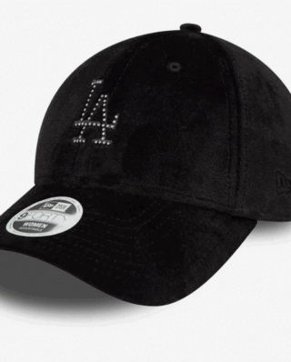 New Era LA Dodgers Womens Diamante Black 9FORTY Adjustable Cap 60595351