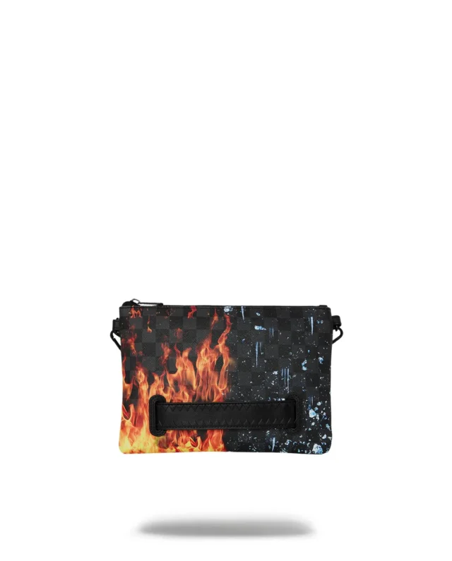 ext-168152-4-136-1750163651 SPRAYGROUND FIRE & ICE SHARK CROSSOVER CLUTCH B7939 25.4 cm x 17.78 cm x 0.6 cm - SPRAYGROUND