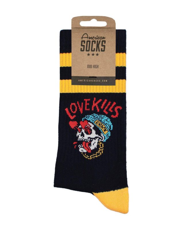 American Socks Love Kills Mid High O/S AS536