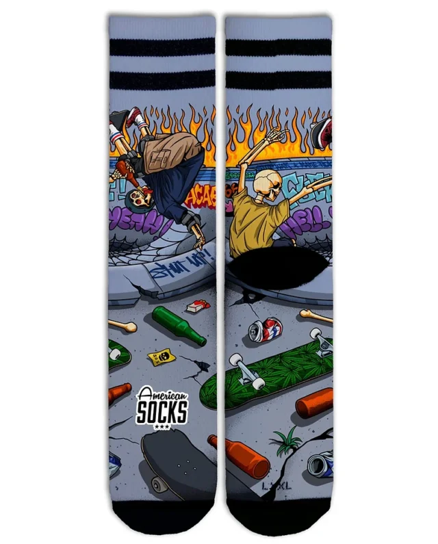 American Socks AS324 Thrash Pals Mid High Signature - American Socks