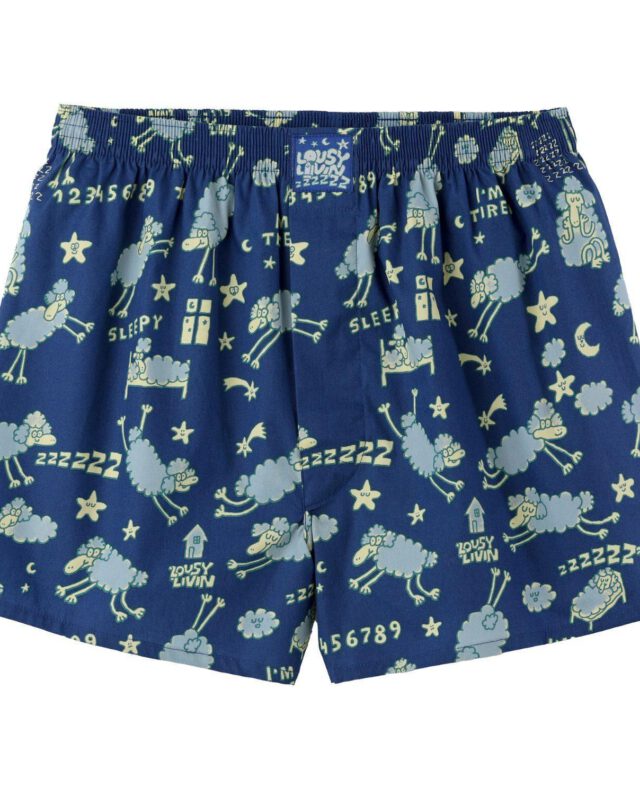 Lousy Livin Boxershorts Sheep True Blue LUUWSHE - Lousy Livin