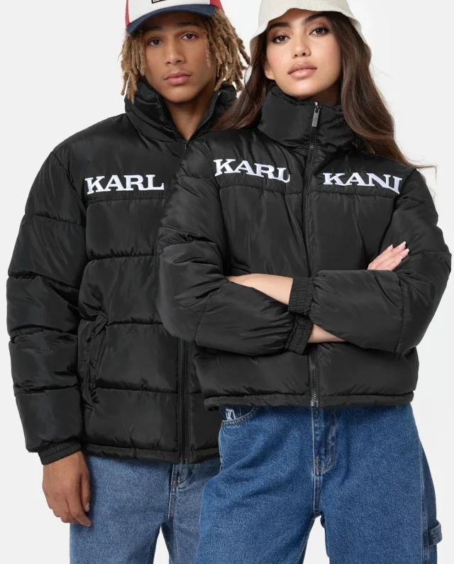 Karl Kani Retro Essential Puffer Jacket Black KM-JK012-001-01 - KARL KANI