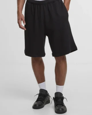 KARL KANI SIGNATURE WAFFLE SHORTS BLACK KM261-020-1 - KARL KANI