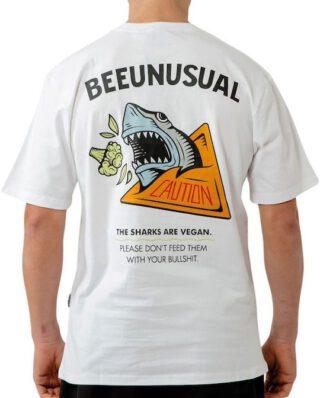 Bee Unusual The sharks are vegan Relaxed t-shirt white - BEEUNUSUAL