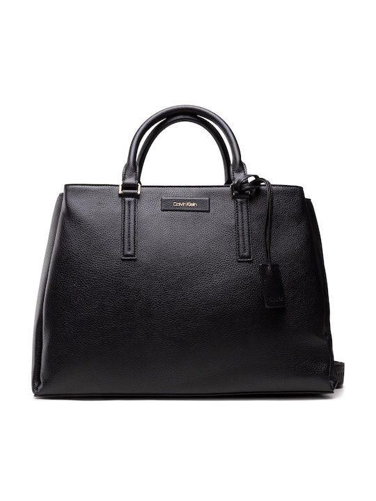 CALVIN KLEIN MINIMAL HARDWARE TOTE BAG BLACK K60K609183-BAX