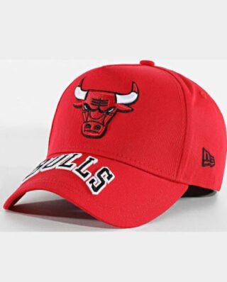 New Era Eframe Visor Hit Chicago Bulls Cap Red 60691066
