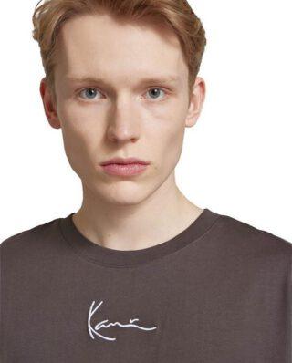 KARL KANI SMALL SIGNATURE ESSENTIAL TEE BROWN KM-TE011-022-15IND - KARL KANI