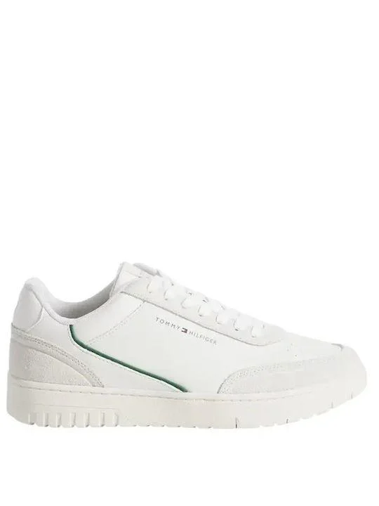 TOMMY HILFIGER WHITE SPORTS SHOES FM0FM05881_BI0F5 - Tommy Hilfiger