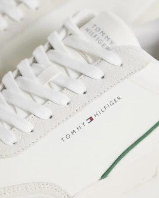 TOMMY HILFIGER WHITE SPORTS SHOES FM0FM05881_BI0F5 - Tommy Hilfiger