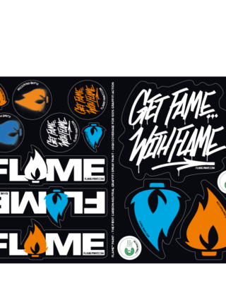 Molotow Flame Sticker Sheet A4 (21 x 29.7 cm)