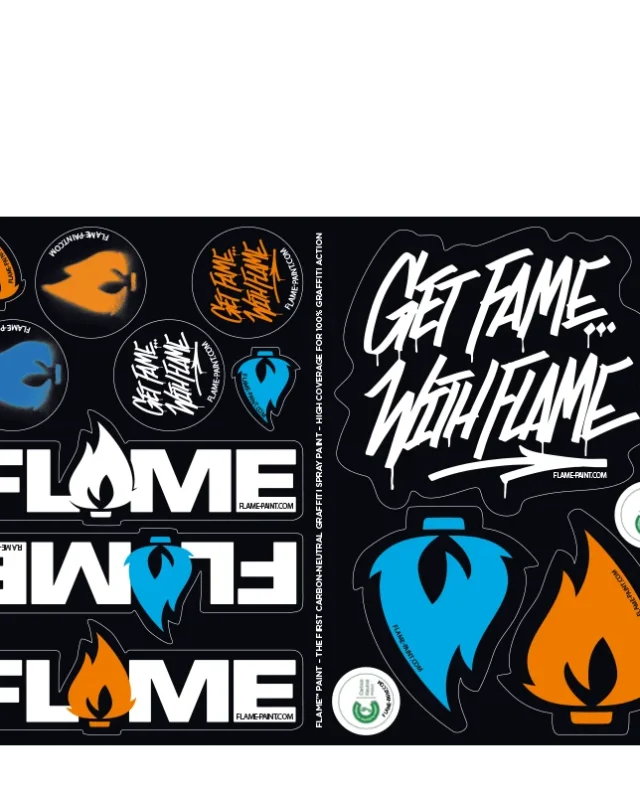 Molotow Flame Sticker Sheet A4 (21 x 29.7 cm)