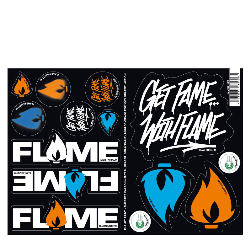 Molotow Flame Sticker Sheet A4 (21 x 29.7 cm)