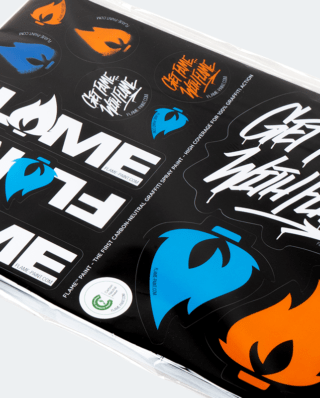 Molotow Flame Sticker Sheet A4 (21 x 29.7 cm) - Molotow