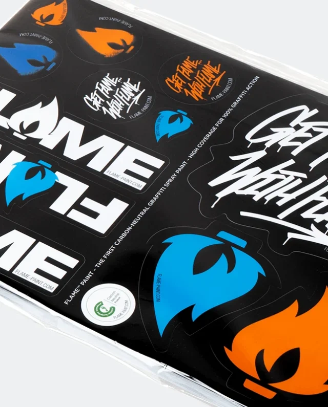 Molotow Flame Sticker Sheet A4 (21 x 29.7 cm) - Molotow
