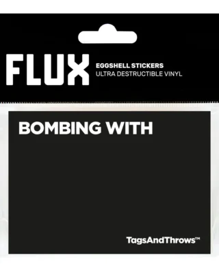 FLUX x TagsAndThrows Bombing With Eggshell Stickers 50 pcs