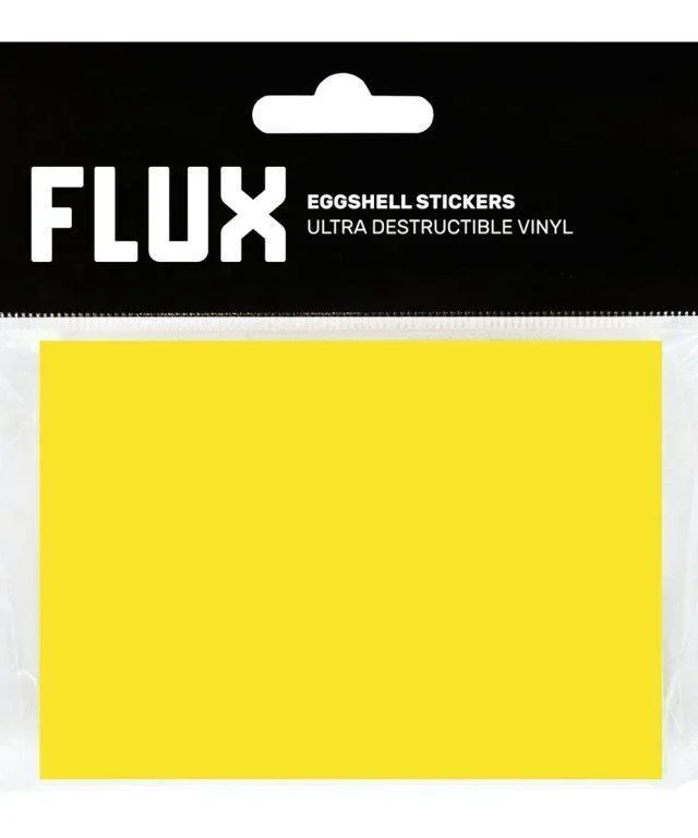 FLUX EGGSHELL STICKERS 50 PCS 7.4 x 10.5 CM YELLOW - FLUX