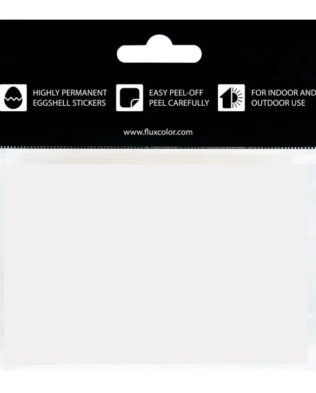 FLUX Eggshell Stickers 50 pcs Stains Ltd. Edition 7,4 x 10,5 cm - FLUX