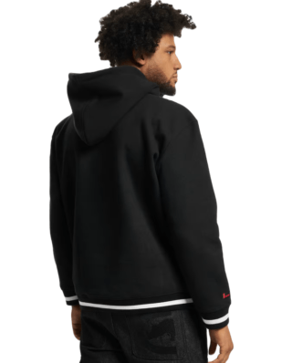 FUBU VARSITY HEAVY HOODIE BLACK/WHITE FM223-004-3 - FUBU