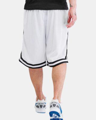 URBAN CLASSICS STRIPES MESH SHORTS TB243 WHITE BLACK WHITE - UrbanClassics
