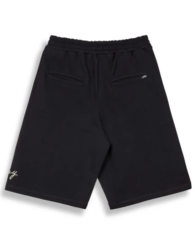 gbss189-blk_savage_domain_french_terry_baggy_sweatshorts_black_02 Grimey Savage Domain French Terry Baggy Sweatshorts Black GBSS189-BLK - GRIMEY