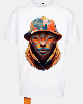 Forgotten Faces Camouflage Frond Heavy Oversized Tee White FOF0038-00220