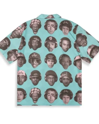 Grimey The Midnite Button Up Shirt Light Blue GHS746-BLU - GRIMEY