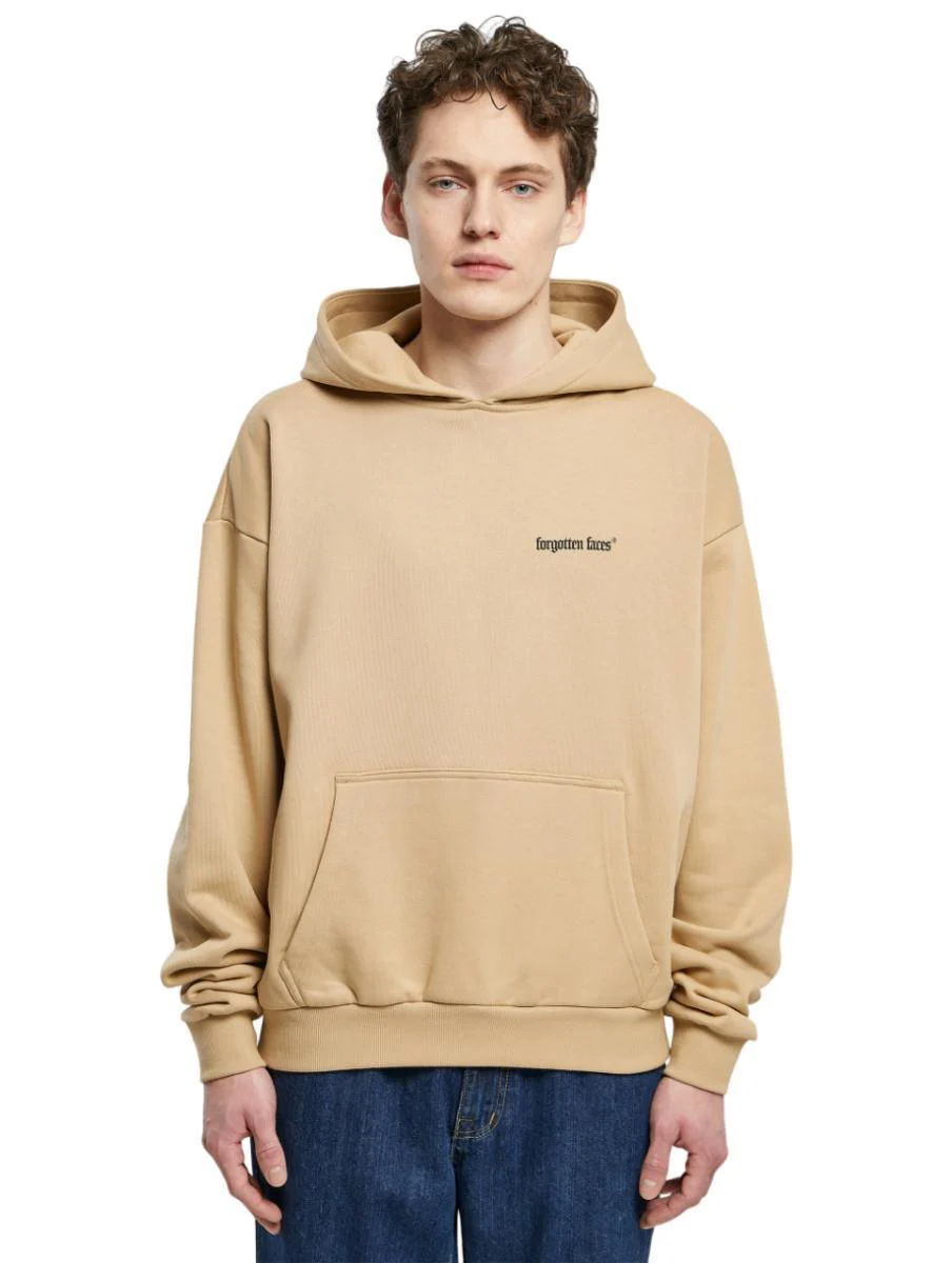 Forgotten Faces Camouflage Ultra Heavy Oversized Box Hoodie Union Beige FOF0039-03738