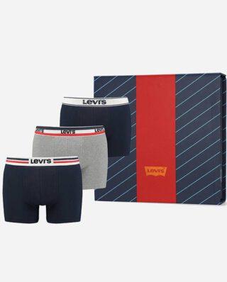 LEVI’S BOXERS GIFTBOX 3-PACK 37149-0757 NAVY /MID GREY MELANGE - LEVI'S