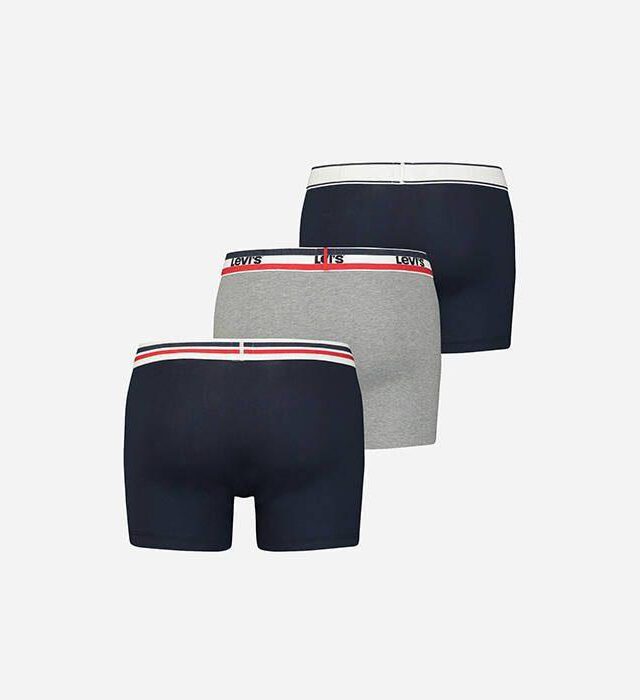 LEVI’S BOXERS GIFTBOX 3-PACK 37149-0757 NAVY /MID GREY MELANGE - LEVI'S