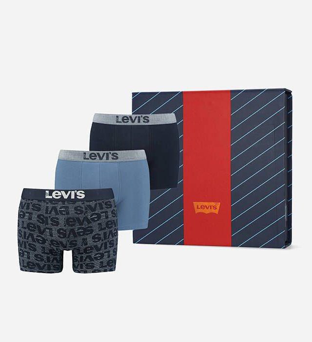 LEVI’S BOXERS GIFTBOX 3-PACK 37149-0758 BLUE COMBO - LEVI'S