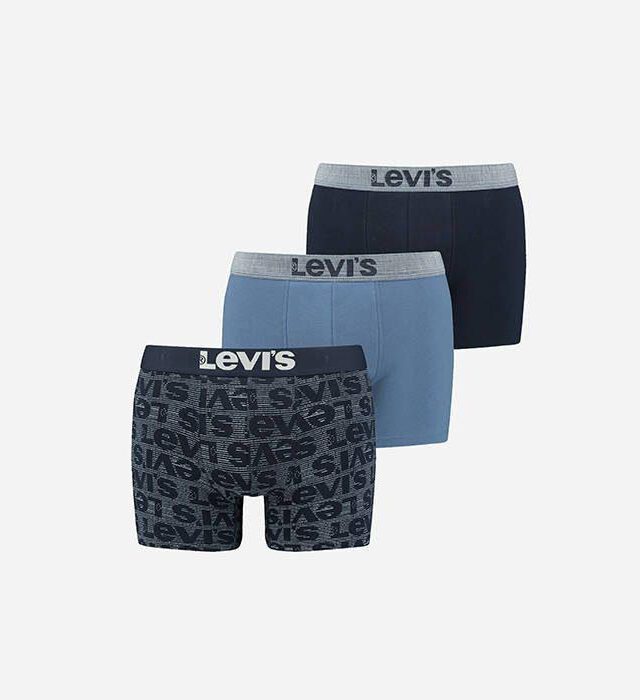 LEVI’S BOXERS GIFTBOX 3-PACK 37149-0758 BLUE COMBO - LEVI'S