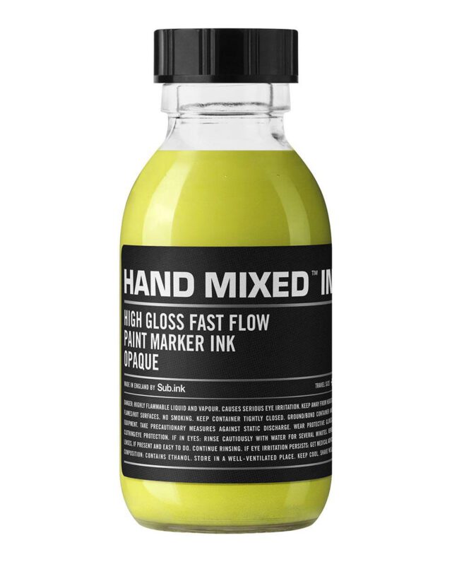 HAND MIXED High Gloss Paint Marker Ink 100 ml Brugmansia yellow