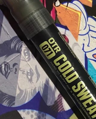 ON THE RUN OTR. 071 COLD SWEAT HARD TO BUFF & BITUMEN MARKER BLACK 20MM - On The Run