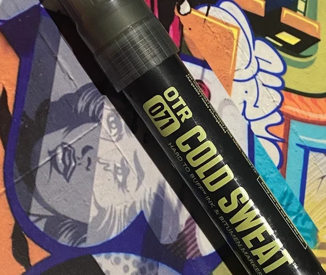 ON THE RUN OTR. 071 COLD SWEAT HARD TO BUFF & BITUMEN MARKER BLACK 20MM - On The Run