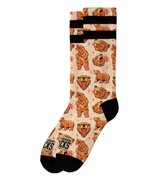 AMERICAN SOCKS GRIZZLY AS201 MID HIGH SIGNATURE