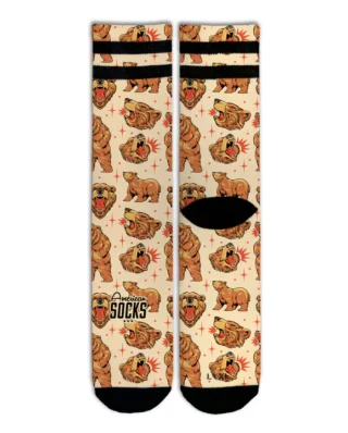 AMERICAN SOCKS GRIZZLY AS201 MID HIGH SIGNATURE - American Socks
