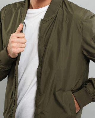 URBAN CLASSICS LIGHT BOMBER JACKET DARK OLIVE - UrbanClassics