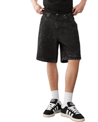 Santa Cruz Big Shorts Black Acid Wash SCA-SHR-5437
